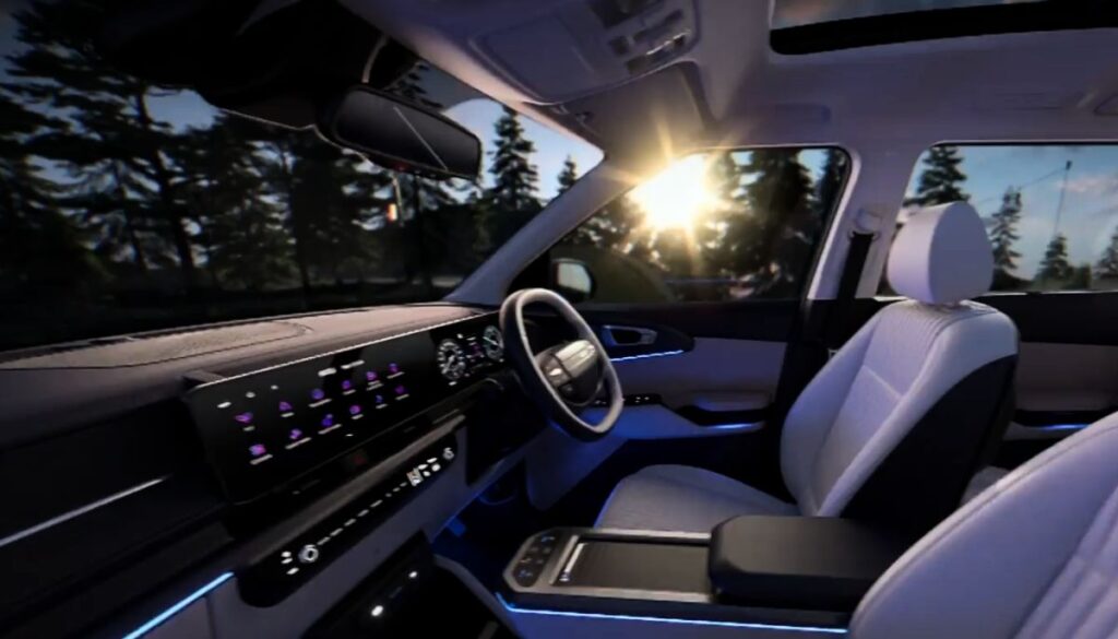 Kia Carens Clavis EV interior