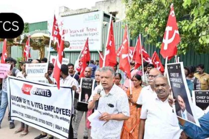 TCS Layoffs Protest