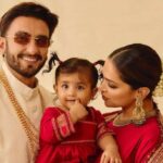 दीपिका पादुकोण, रणवीर सिंह और उनकी बेटी दुआ सब्यसाची के ‘The New India’ कलेक्शन में दिवाली पर नजर आए।