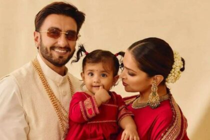 दीपिका पादुकोण, रणवीर सिंह और उनकी बेटी दुआ सब्यसाची के ‘The New India’ कलेक्शन में दिवाली पर नजर आए।