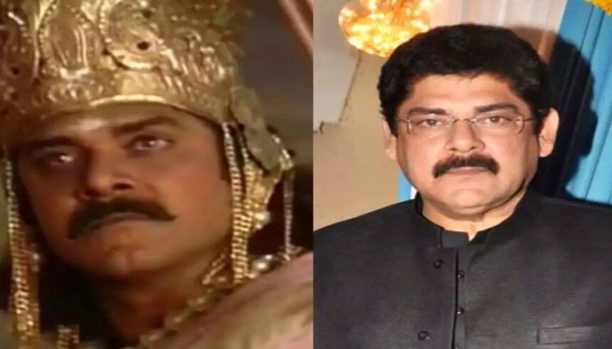 महाभारत में कर्ण के रूप में पंकज धीर की तस्वीर, जिन्होंने भारतीय टेलीविजन के इतिहास में अमिट छाप छोड़ी।