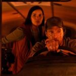 The Lost Bus movie still featuring the cast trapped in a snowy mountain scene.