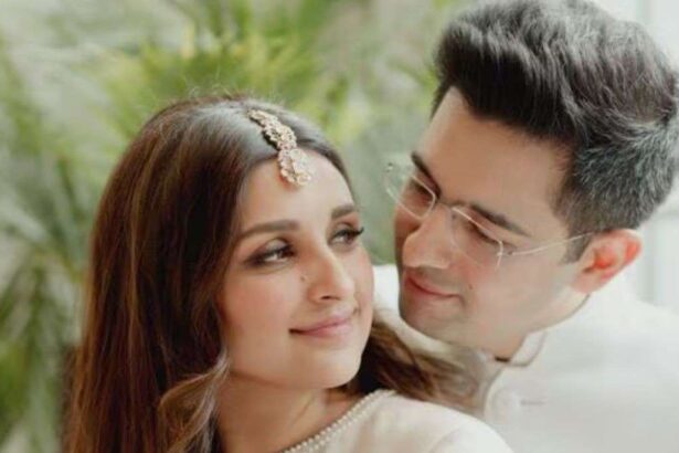 Parineeti Chopra and Raghav Chadha at Delhi hospital awaiting baby arrival