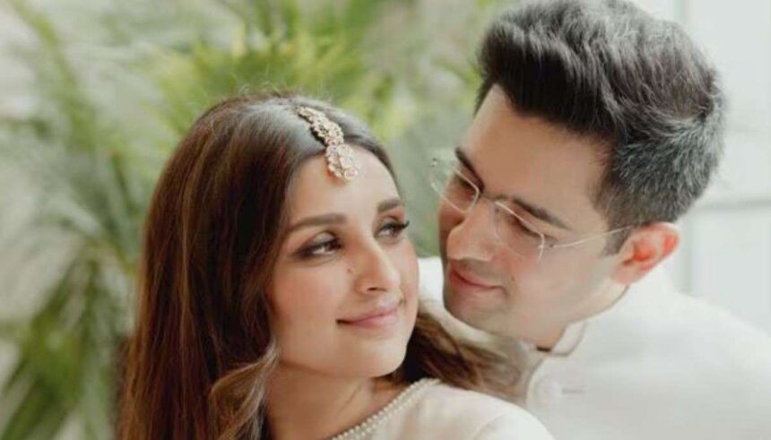 Parineeti Chopra and Raghav Chadha at Delhi hospital awaiting baby arrival