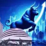 शेयर बाजार ग्राफ जिसमें सेंसेक्स और निफ्टी की लगातार बढ़ती रुझान दिख रही है