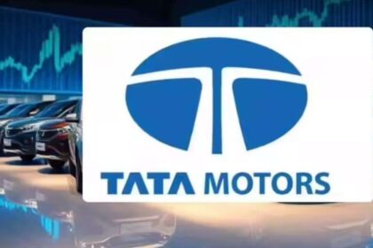 Tata Motors शेयर गिरावट चार्ट — डिमर्जर के प्रभाव के कारण 40% तक खुली