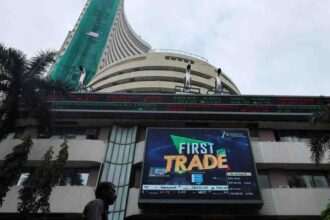 आज का शेयर बाजार ग्राफ — Sensex और Nifty की तेजी दिखाते हुए