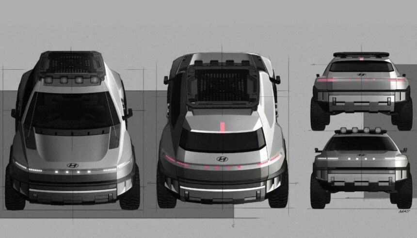 Hyundai Crater Concept के एक्सट्रीम ऑफ-रोड SUV टीज़र स्केचेज़