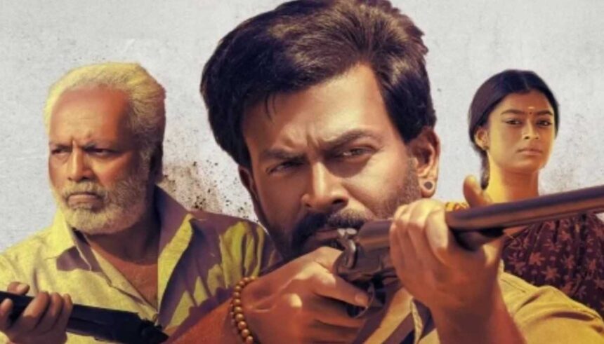 Vilaayath Budha movie still featuring Prithviraj Sukumaran intense look