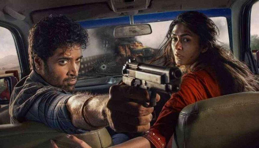 Dacoit टीज़र में एक्शन सीन के दौरान आदिवि शेष और मृणाल ठाकुर