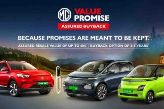 MG 5 year assured buyback scheme EV India details
