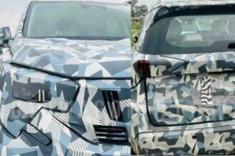 Mahindra XUV 7XO AX9L facelift interior spy shot
