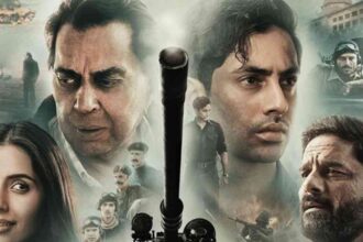 Ikkis फिल्म पोस्टर, अगस्त्य नंदा और धर्मेंद्र वॉर ड्रामा