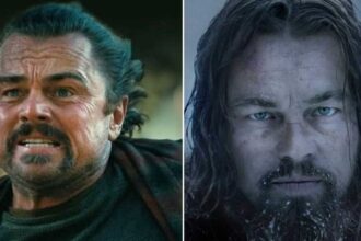 Leonardo DiCaprio in The Revenant Oscar winning movie