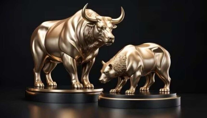 Sensex और Nifty में उतार-चढ़ाव दिखाता भारतीय शेयर बाजार का ग्राफ