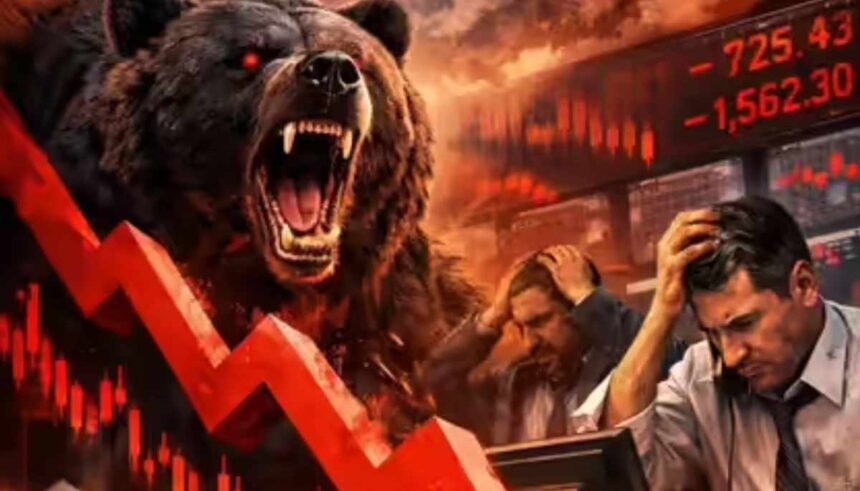 Sensex and Nifty crash wipes out investor wealth