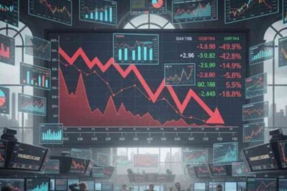 Sensex crash today और Nifty गिरावट का ग्राफ