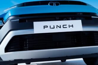 2026 Tata Punch Facelift teaser with new front design and LED lights