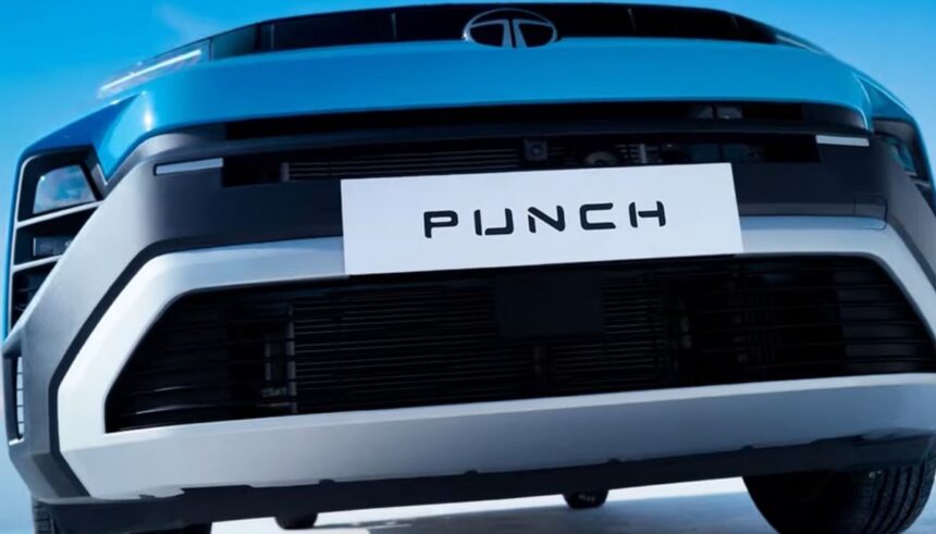 2026 Tata Punch Facelift teaser with new front design and LED lights