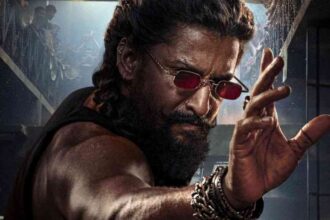 The Paradise फिल्म का नया पोस्टर जारी करते अभिनेता नानी