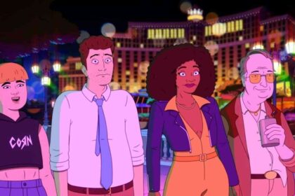 Strip Law एनिमेटेड सीरीज के किरदार कोर्टरूम में बहस करते हुए