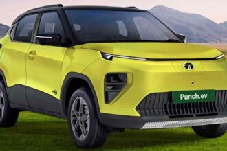 Tata Punch EV facelift exterior design new colour alloy wheels