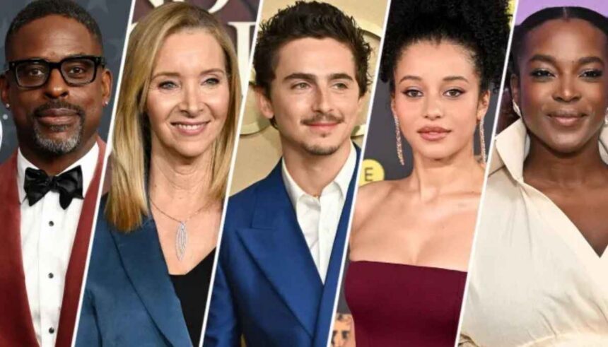 The Actor Awards 2026 का मंच, SAG-AFTRA द्वारा आयोजित लाइव अवॉर्ड शो Netflix पर प्रसारित होता हुआ