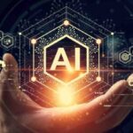 AI टेक्नोलॉजी की पृष्ठभूमि में स्टॉक मार्केट ग्राफ और सेक्टर ETF प्रदर्शन