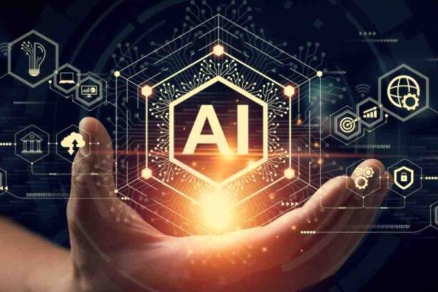 AI टेक्नोलॉजी की पृष्ठभूमि में स्टॉक मार्केट ग्राफ और सेक्टर ETF प्रदर्शन