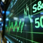 S&P 500 index falling chart showing $1 trillion market cap loss during geopolitical tensions