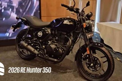 2026 Royal Enfield Hunter 350 with new colours and alloy wheels in India