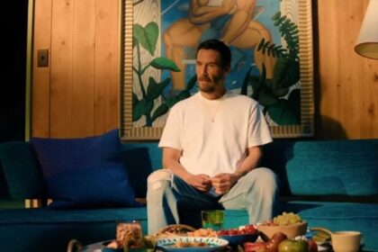 Outcome movie Keanu Reeves celebrity culture satire film review