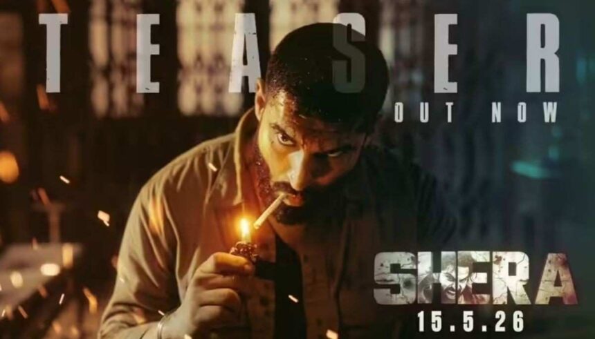 Parmish Verma action look in Shera Punjabi movie teaser