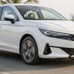 2026 Honda City Facelift के नए डिजाइन और 7 रंगों को दर्शाता ऑटोमोबाइल ग्राफिक