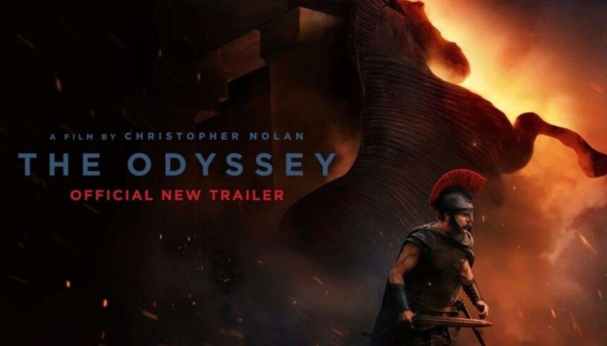 Christopher Nolan directing The Odyssey movie with ancient Greek theme and cinematic controversy concept