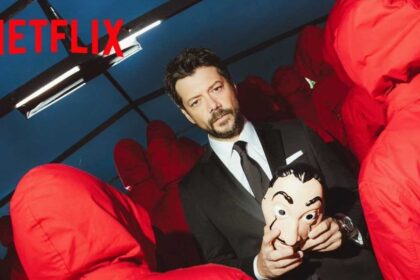 Money Heist Season 6 teaser with Professor and red jumpsuit masked robbers