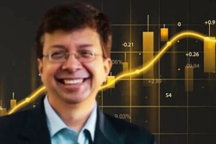 Nifty stock market recovery with bullish chart and investor sentiment concept