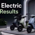 Ola Electric Q4 results और EV market slowdown को दर्शाता बिजनेस ग्राफिक