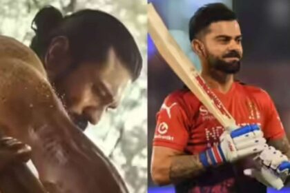 Ram Charan की फिल्म Peddi के ट्रेलर लॉन्च को दर्शाता सिनेमाई पोस्टर