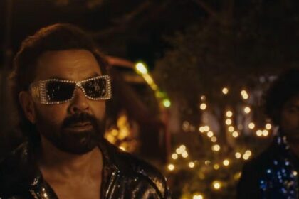 Sunny Deol praising Bobby Deol for Bandar teaser with cinematic thriller background