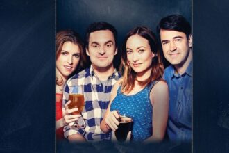 Drinking Buddies फिल्म में Luke और Kate की दोस्ती और रिश्तों की जटिल कहानी।