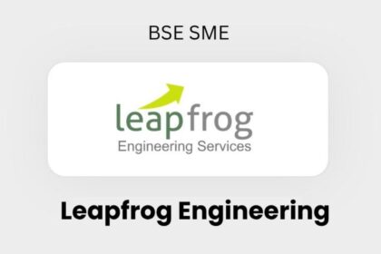 Leapfrog Engineering Services IPO से जुड़ी जानकारी, प्राइस बैंड, लॉट साइज और कंपनी के बिजनेस मॉडल को दर्शाती हुई तस्वीर।
