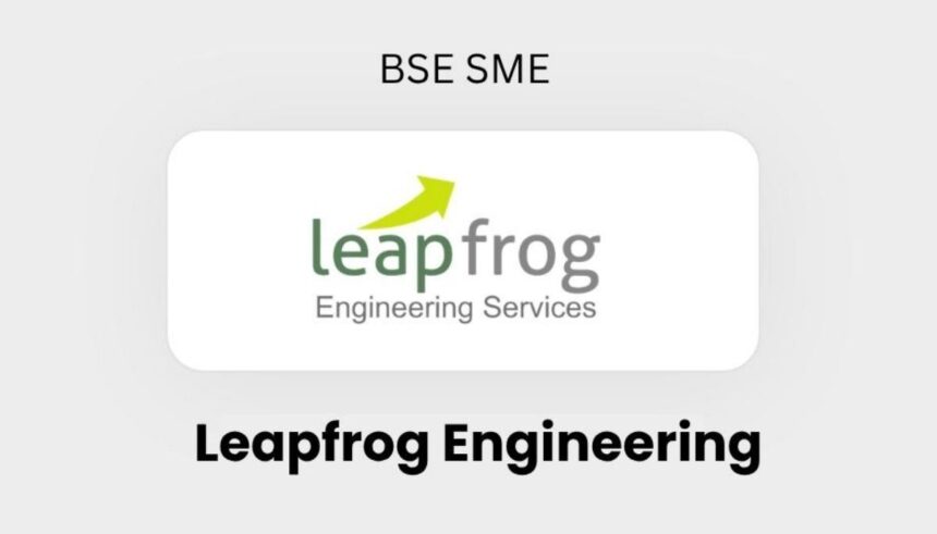 Leapfrog Engineering Services IPO से जुड़ी जानकारी, प्राइस बैंड, लॉट साइज और कंपनी के बिजनेस मॉडल को दर्शाती हुई तस्वीर।
