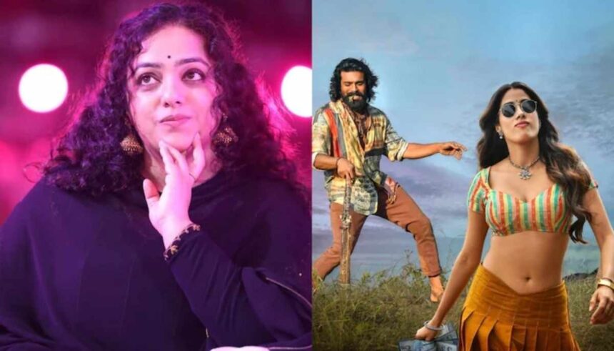 Nithya Menen और Janhvi Kapoor की तस्वीर, जिसमें Peddi विवाद पर अभिनेत्री का बयान सुर्खियों में है।