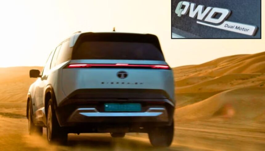 Tata Sierra EV AWD teaser electric SUV launch battery features price India