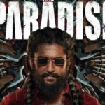 The Paradise फिल्म के पोस्टर में अभिनेता नानी, जिसकी अनुमानित लागत 160 करोड़ रुपये बताई जा रही है।