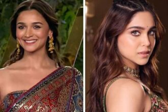 Alia Bhatt और Sharvari स्टारर फिल्म Alpha का पोस्टर, YRF Spy Universe की आगामी एक्शन फिल्म।