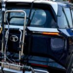 Tata Sierra CNG Test Mule Spied in Blue Colour with Emission Testing Equipment in India